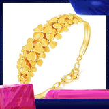 24K Pure Beautiful Flower Gold Bracelet - Vianchi Natural Glam
