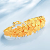 24K Pure Beautiful Flower Gold Bracelet - Vianchi Natural Glam