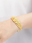 24K Pure Beautiful Flower Gold Bracelet - Vianchi Natural Glam