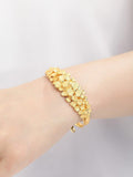 24K Pure Beautiful Flower Gold Bracelet - Vianchi Natural Glam