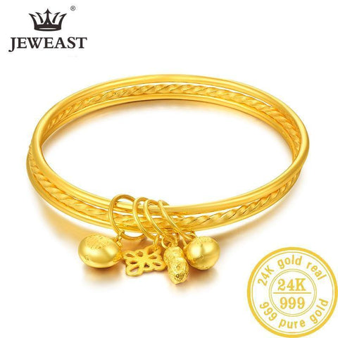 24K Pure Gold Romantic Bracelet - Vianchi Natural Glam