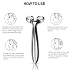 360 Rotate Silver Thin Massager - Vianchi Natural Glam
