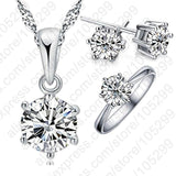 925 Sterling Silver Bridal Jewelry Sets For Women - Vianchi Natural Glam