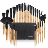 32Pcs Makeup Shadow Eyebrow Brushes Set - Vianchi Natural Glam