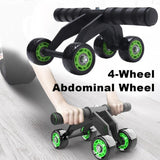 4 Wheel Abdominal Power Muscle Trainer - Vianchi Natural Glam
