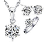 925 Sterling Silver Bridal Jewelry Sets For Women - Vianchi Natural Glam
