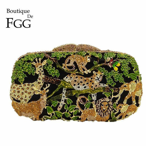 Animal Zoo Evening Bag - Vianchi Natural Glam
