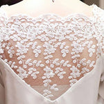 3 Sleeve Lace Hollow Casual Chiffon Blouse - Vianchi Natural Glam