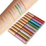 10 Colors White Gold Glitter Eyeshadow - Vianchi Natural Glam