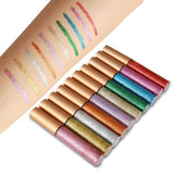 10 Colors White Gold Glitter Eyeshadow - Vianchi Natural Glam