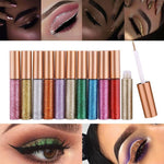 10 Colors White Gold Glitter Eyeshadow - Vianchi Natural Glam