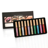 10 Colors White Gold Glitter Eyeshadow - Vianchi Natural Glam