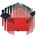 32Pcs Makeup Shadow Eyebrow Brushes Set - Vianchi Natural Glam
