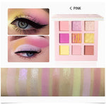 9 Color Glitter Eyeshadow Palette Powder - Vianchi Natural Glam