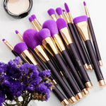 15pcs Blue/Purple Powder Eyeshadow Eyeliner - Vianchi Natural Glam
