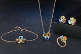 3pcs Oval Citrine Peridot Fine Jewelry Set - Vianchi Natural Glam
