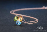 3pcs Oval Citrine Peridot Fine Jewelry Set - Vianchi Natural Glam