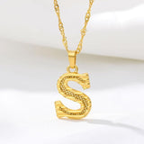 A to Z Alphabet Pendant Necklace - Vianchi Natural Glam