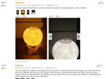 880ML Ultrasonic Moon Air Humidifier - Vianchi Natural Glam