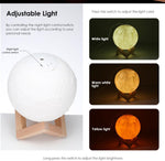 880ML Ultrasonic Moon Air Humidifier - Vianchi Natural Glam
