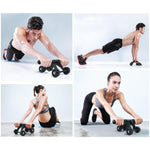4 Wheel Muscle Trainer Fitness Equipment - Vianchi Natural Glam