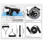 4 Wheel Muscle Trainer Fitness Equipment - Vianchi Natural Glam