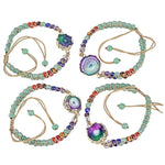 7 Chakra Crystal Double Layers Braided Bracelets - Vianchi Natural Glam