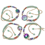 7 Chakra Crystal Double Layers Braided Bracelets - Vianchi Natural Glam