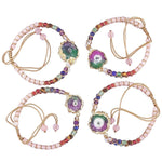 7 Chakra Crystal Double Layers Braided Bracelets - Vianchi Natural Glam