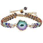 7 Chakra Crystal Double Layers Braided Bracelets - Vianchi Natural Glam