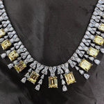 925 Sterling Silver Citrine Necklace Ring set - Vianchi Natural Glam