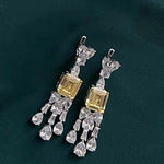 925 Sterling Silver Citrine Necklace Ring set