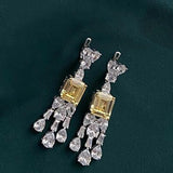 925 Sterling Silver Citrine Necklace Ring set