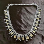 925 Sterling Silver Citrine Necklace Ring set - Vianchi Natural Glam