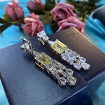 925 Sterling Silver Citrine Necklace Ring set