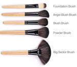 32Pcs Makeup Shadow Eyebrow Brushes Set - Vianchi Natural Glam