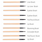 32Pcs Makeup Shadow Eyebrow Brushes Set - Vianchi Natural Glam