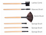 32Pcs Makeup Shadow Eyebrow Brushes Set - Vianchi Natural Glam