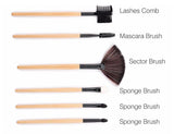 32Pcs Makeup Shadow Eyebrow Brushes Set - Vianchi Natural Glam