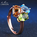 3pcs Oval Citrine Peridot Fine Jewelry Set - Vianchi Natural Glam