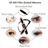 4D Mascara Waterproof Silk Mascara Makeup Eyelash - Vianchi Natural Glam